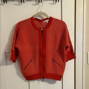 Cabi orange elbow cardigan sweater. Size XS